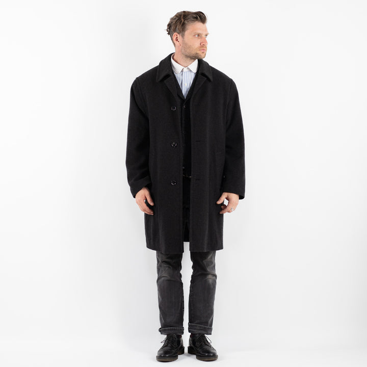 Vintage 00's Men Wool Blend Coat in GrayZ1763