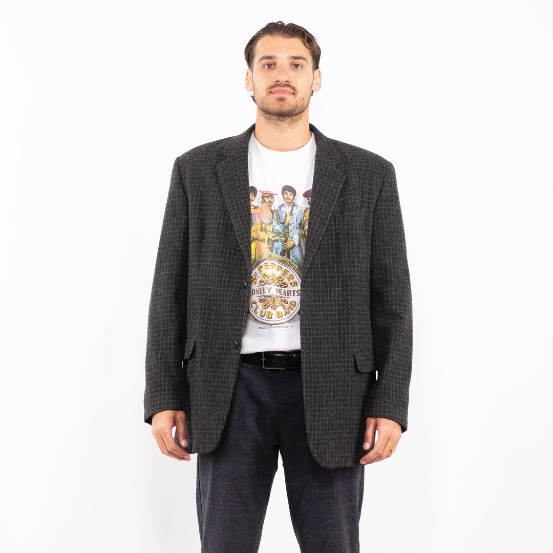 Vintage 90. gadu vīriešu Calvin Klein vilnas žaketes pelēkā krāsā