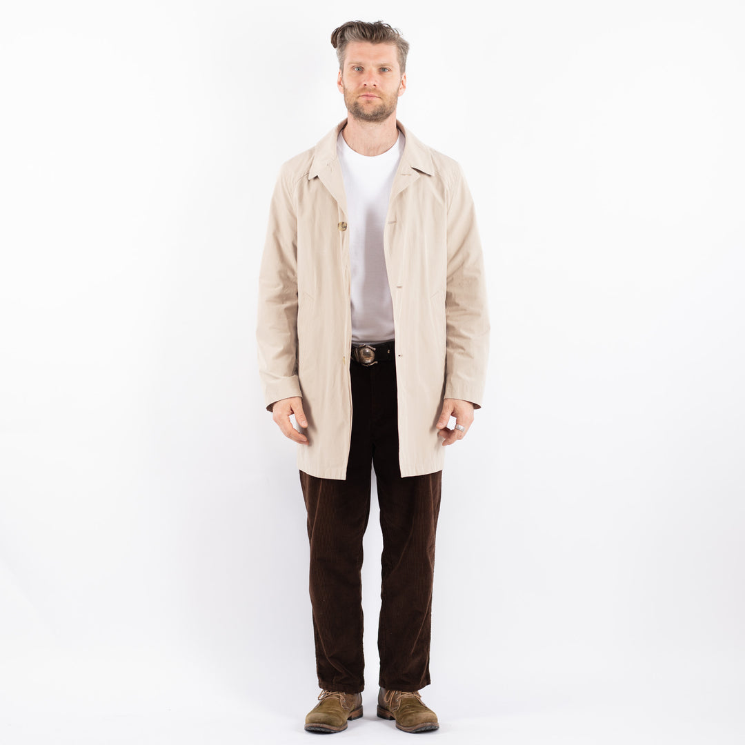 Vintage 90's Men Trench Coat in BeigeZ1655