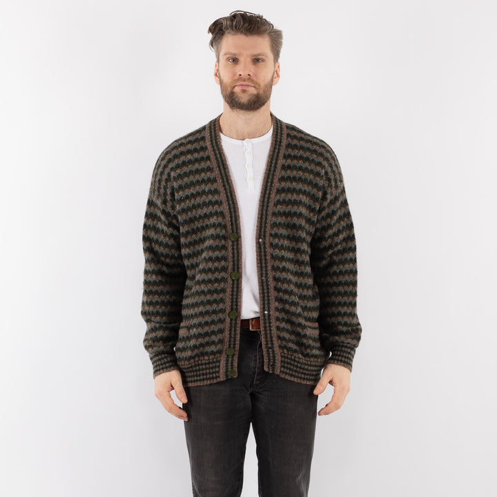 Vintage 70's Men Cardigan in MultiZ970