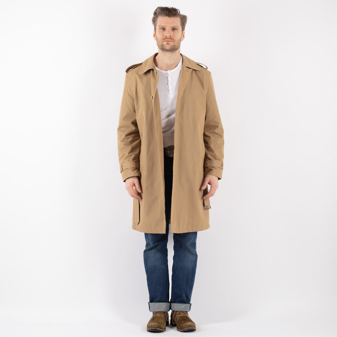 Vintage 90's Men Trench Coat in BeigeZ1226