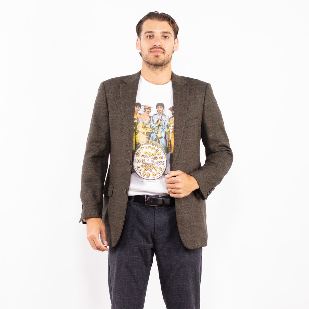 Vintage 90. gadu vīriešu Hugo Boss vilnas žaketes brūnā krāsā