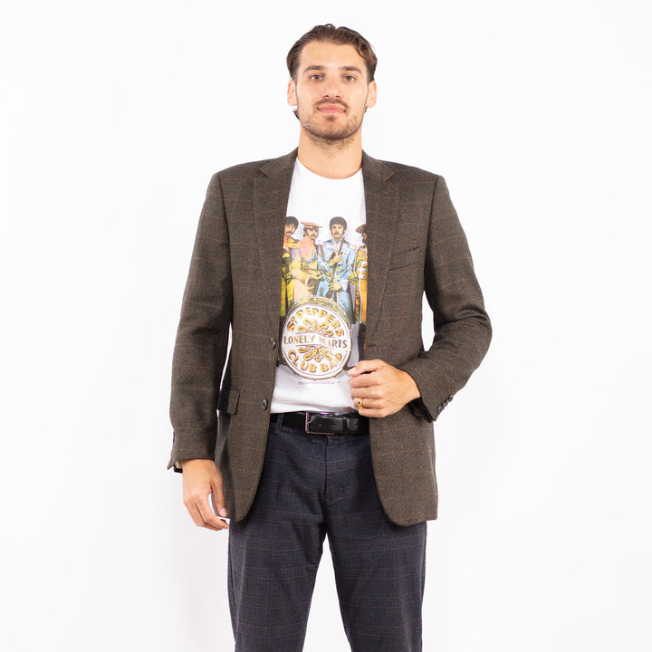 Vintage 90. gadu vīriešu Hugo Boss vilnas žaketes brūnā krāsā