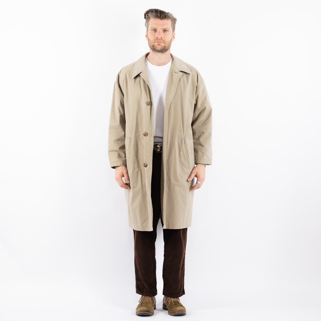 Vintage 90's Men Mac Coat in BeigeZ1665