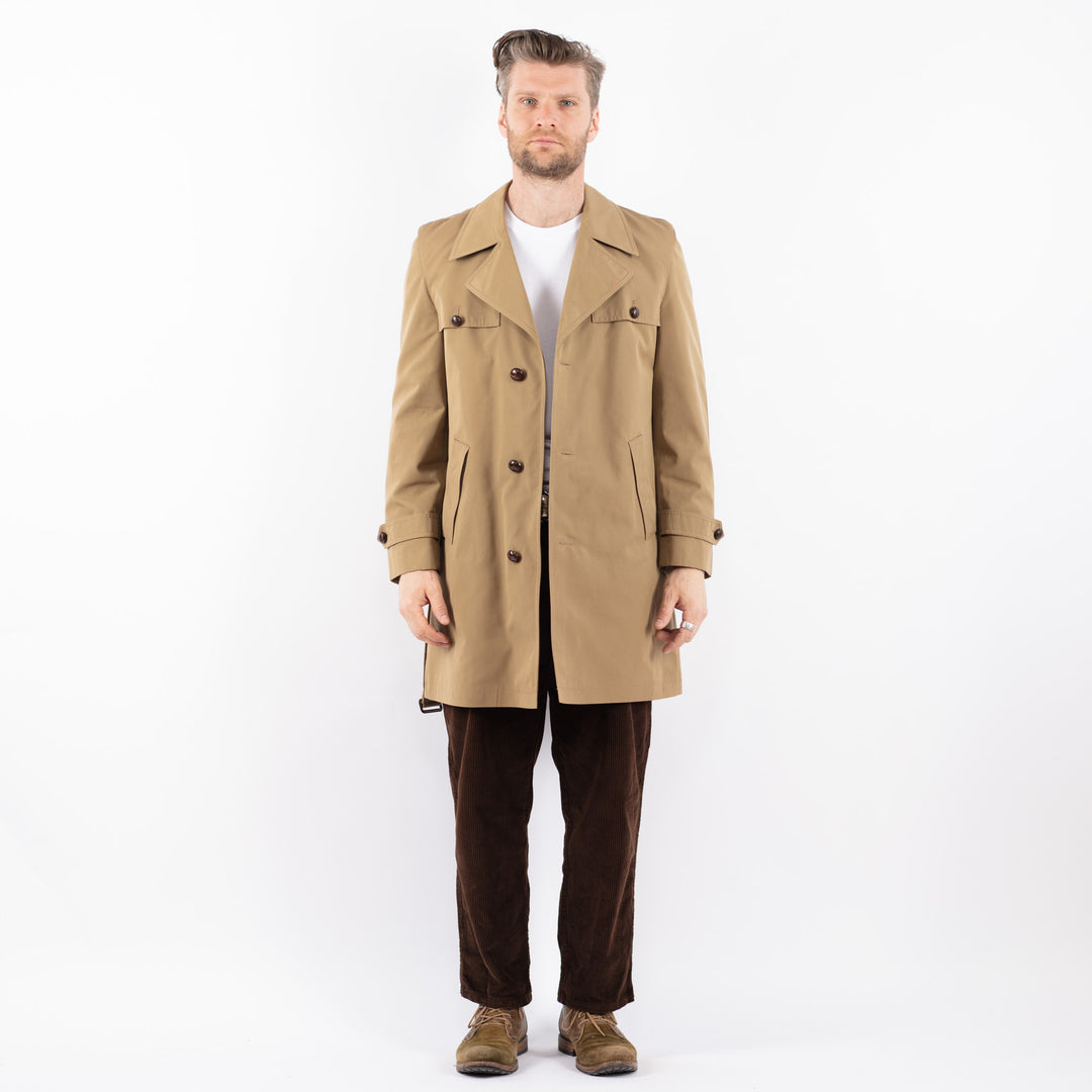Vintage 70's Men Trench Coat in BeigeZ1667