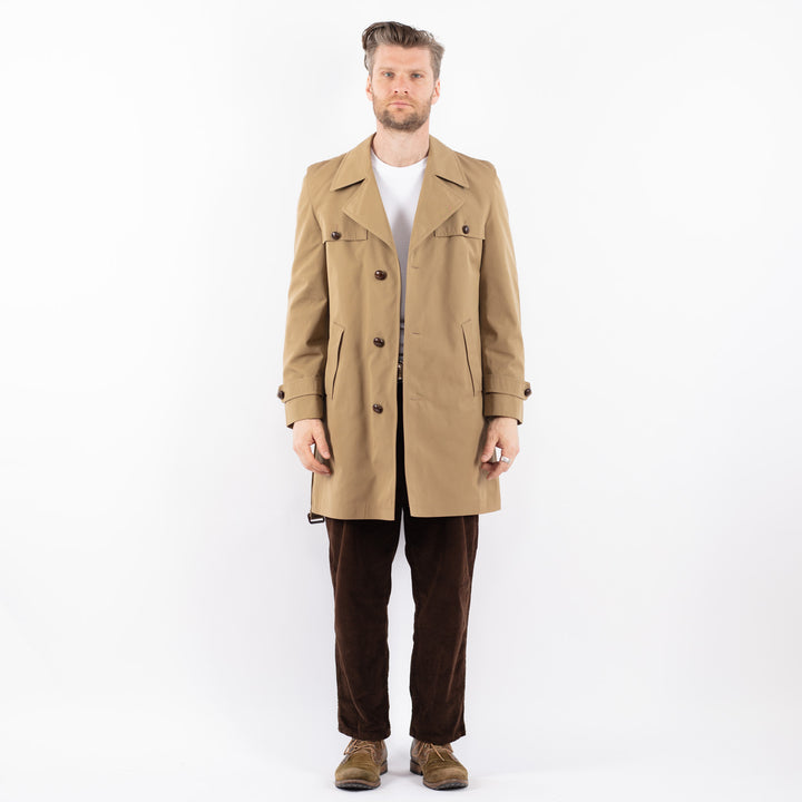 Vintage 70's Men Trench Coat in BeigeZ1667