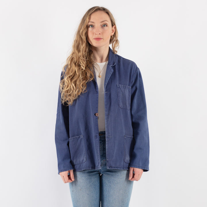 Vintage 60's Women Work Jacket in BlackV9375