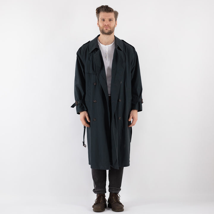 Vintage 90's Men Trench in BlueZ828