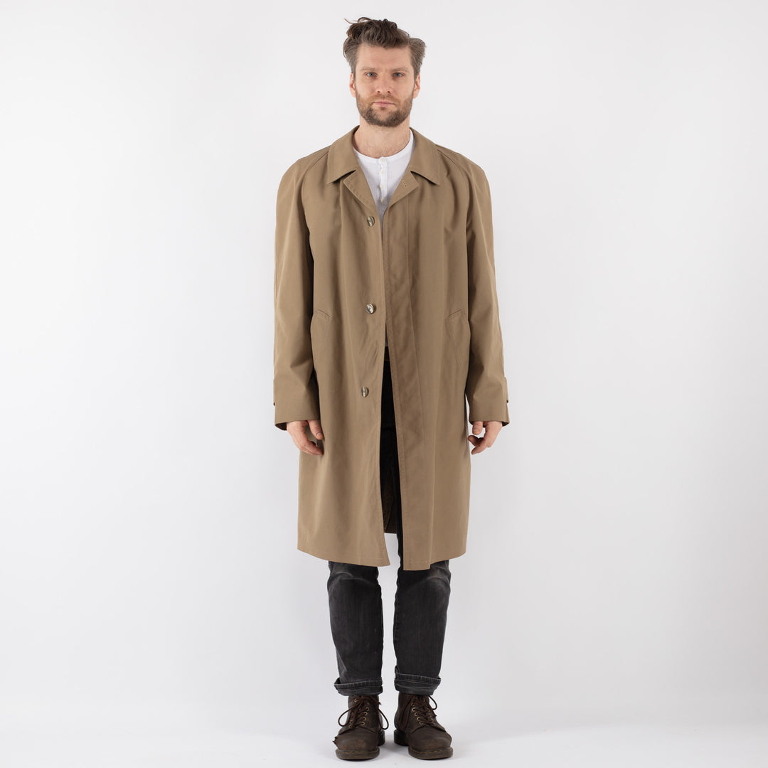 Vintage 70's Men Trench in Beige