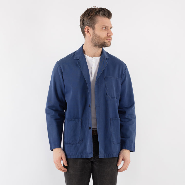 Vintage 60's Men Work Jacket in Blue