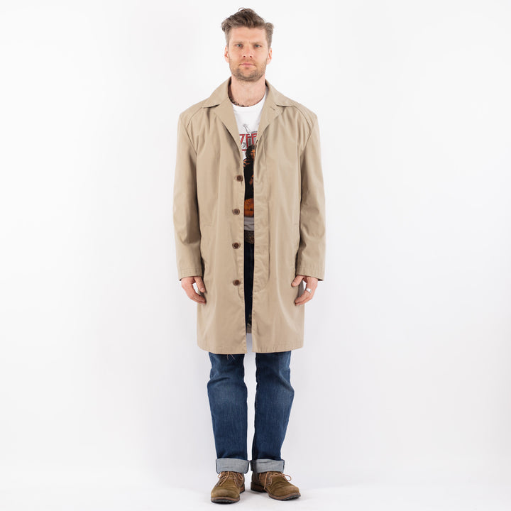 Vintage 90's Men Mac Coat in BeigeZ1494