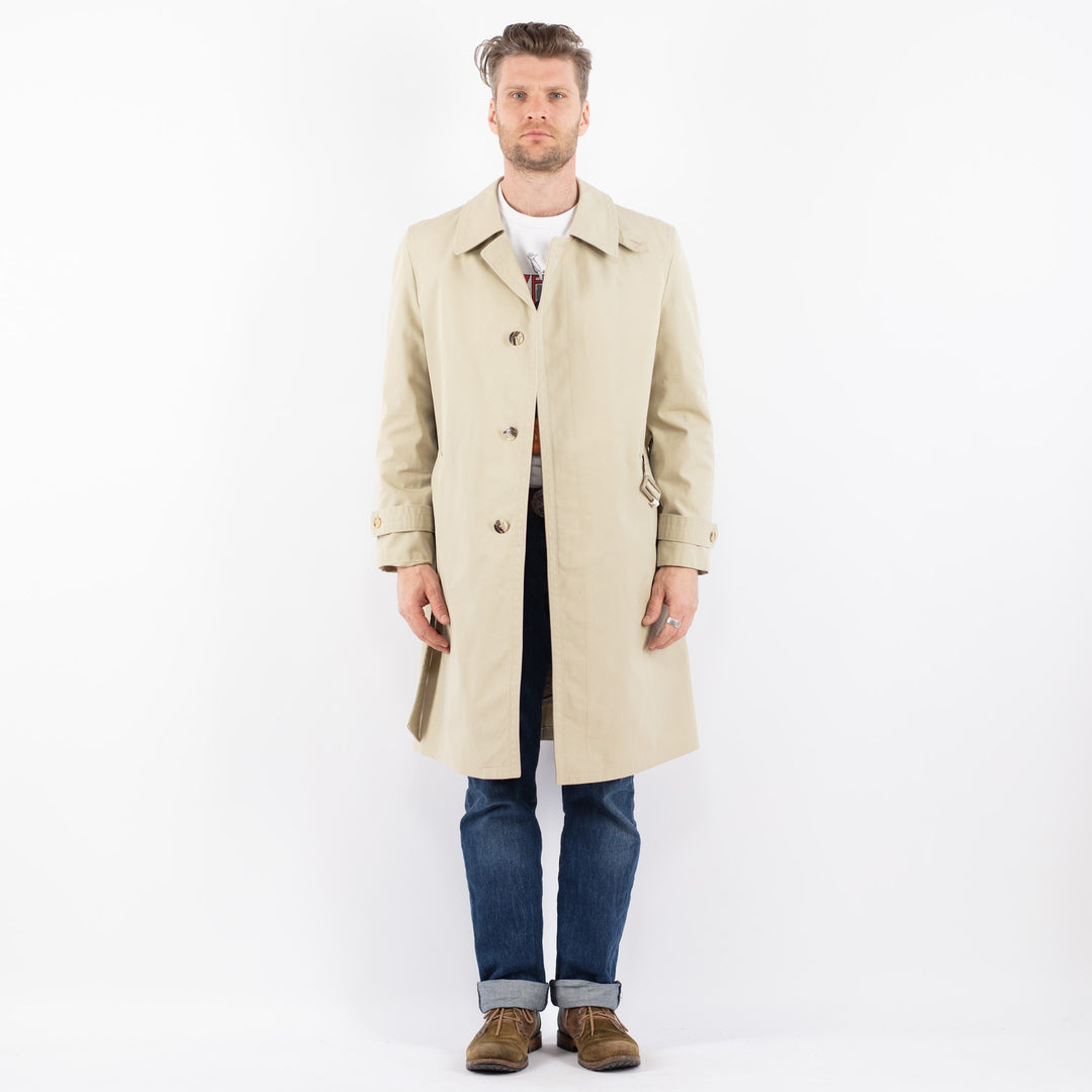 Vintage 70's Men Trench Coat in BeigeZ1504