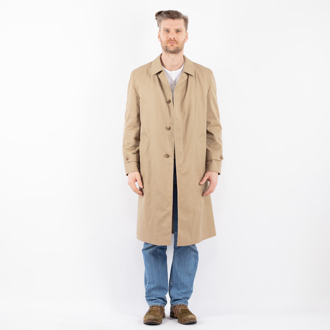 Vintage 70's Men Mac Coat in BeigeZ1473