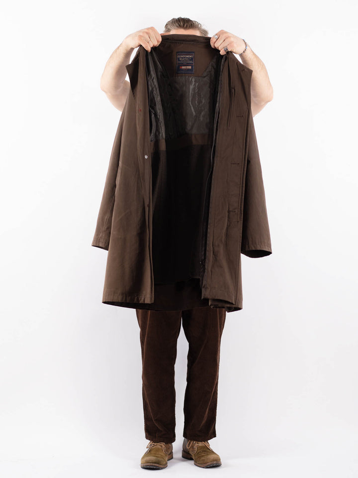 Vintage 00's Men Mac Coat in BrownZ1659