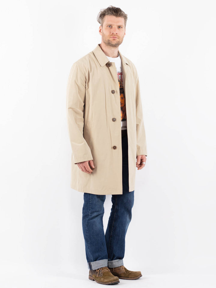 Vintage 00's Men Mac Coat in BeigeZ1501