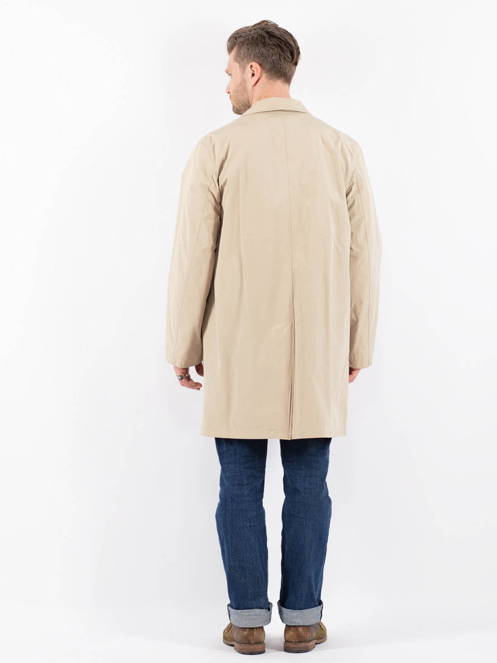 Vintage 00's Men Mac Coat in BeigeZ1501