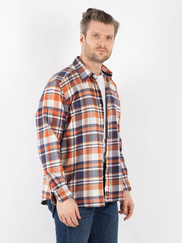 Vintage 00's Men Plaid Flannel Shirt in MultiZ1141