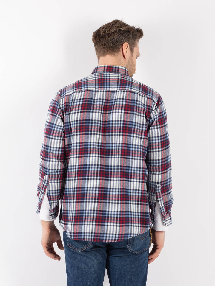 Vintage 00's Men Plaid Flannel Shirt in MultiZ1150