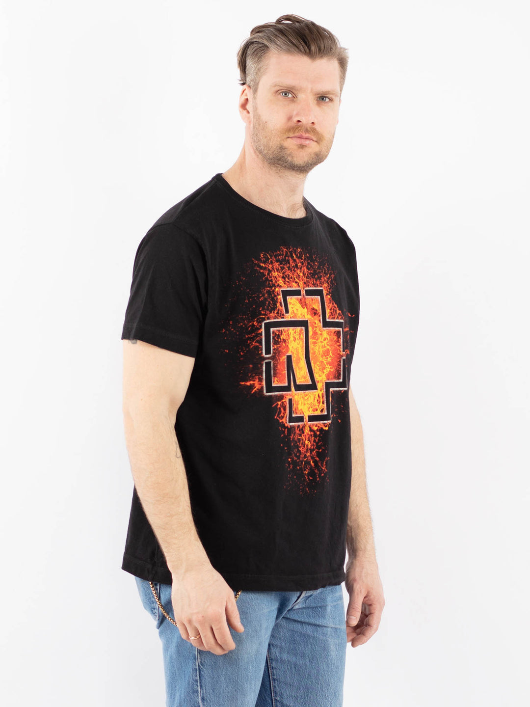 Vintage 00's Men T-Shirt in BlackZ1356