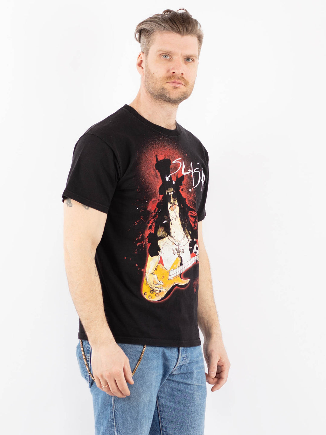 Vintage 00's Men T-Shirt in BlackZ1374