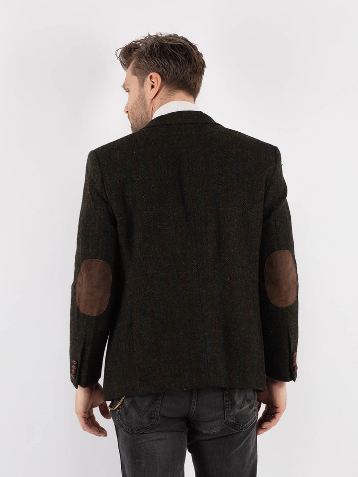 Vintage 00's Men Harris Tweed Jacket in Green - NorthernGrip