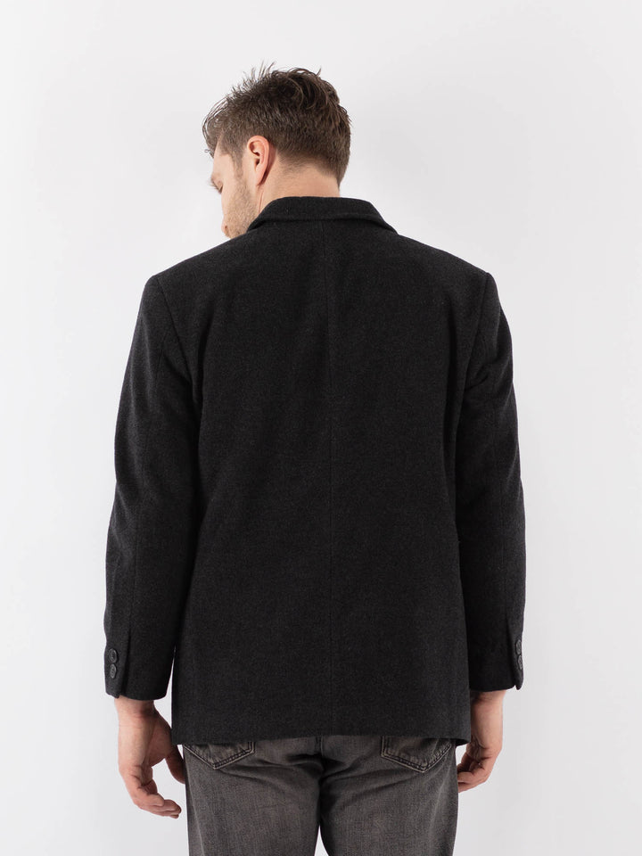 Vintage 00's Men Wool Blazer Jacket in GrayZ1013