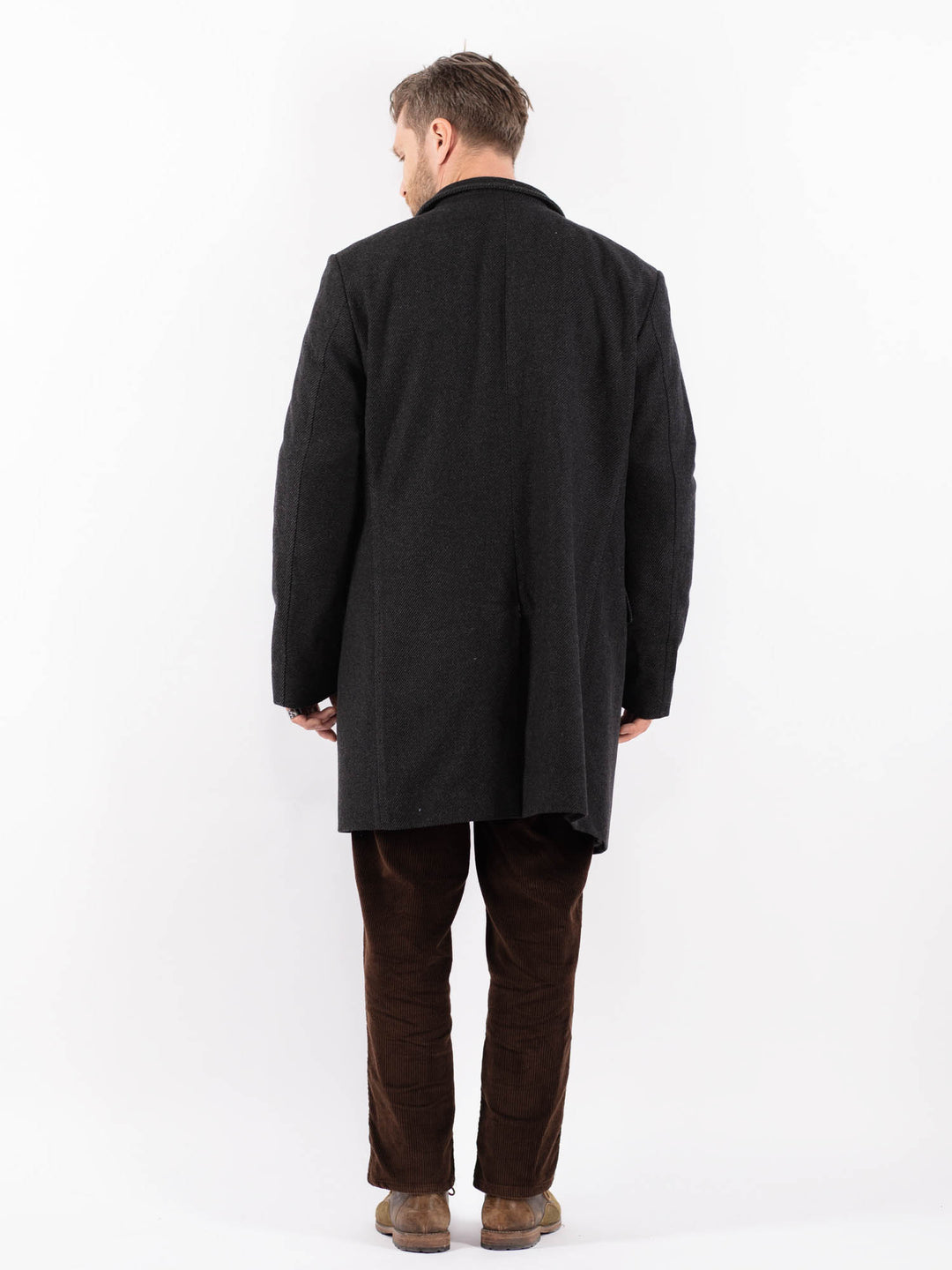 Vintage 00's Men Trench Coat in GrayZ1624
