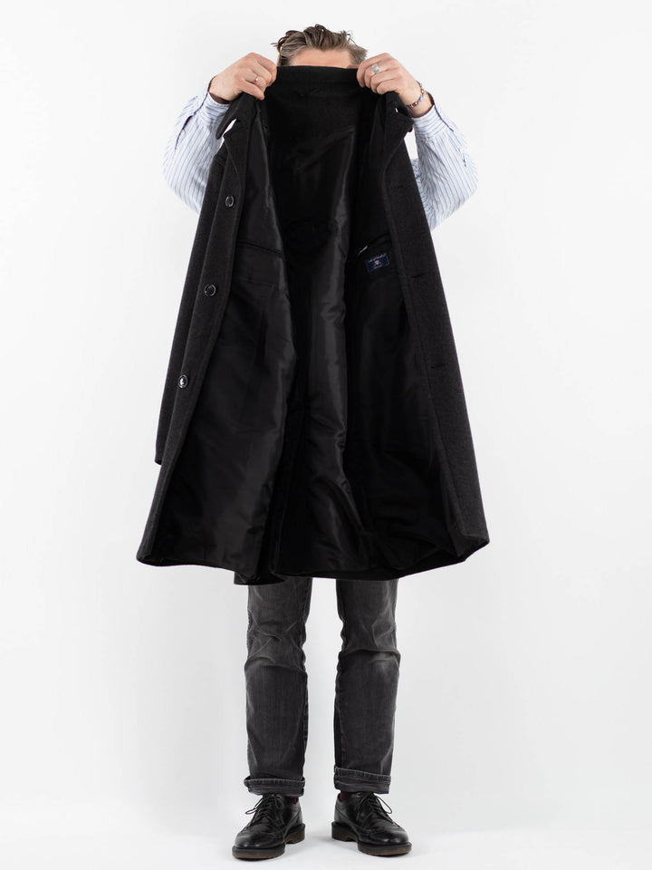 Vintage 00's Men Wool Blend Coat in GrayZ1763