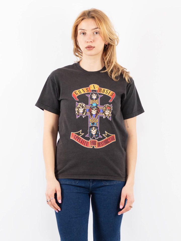 Vintage 00. gadu vīriešu Metallica T-krekls ar apdruku melnā krāsā