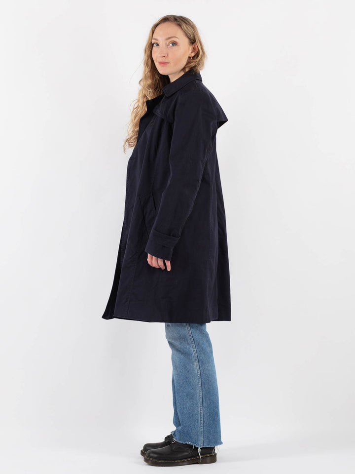 Vintage 00's Women Trench Coat in Blue