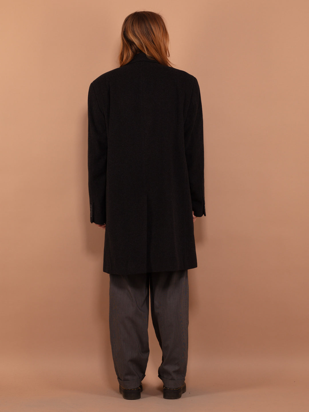 Vintage 00's Women Wool Blend Coat in Gray - NorthernGrip