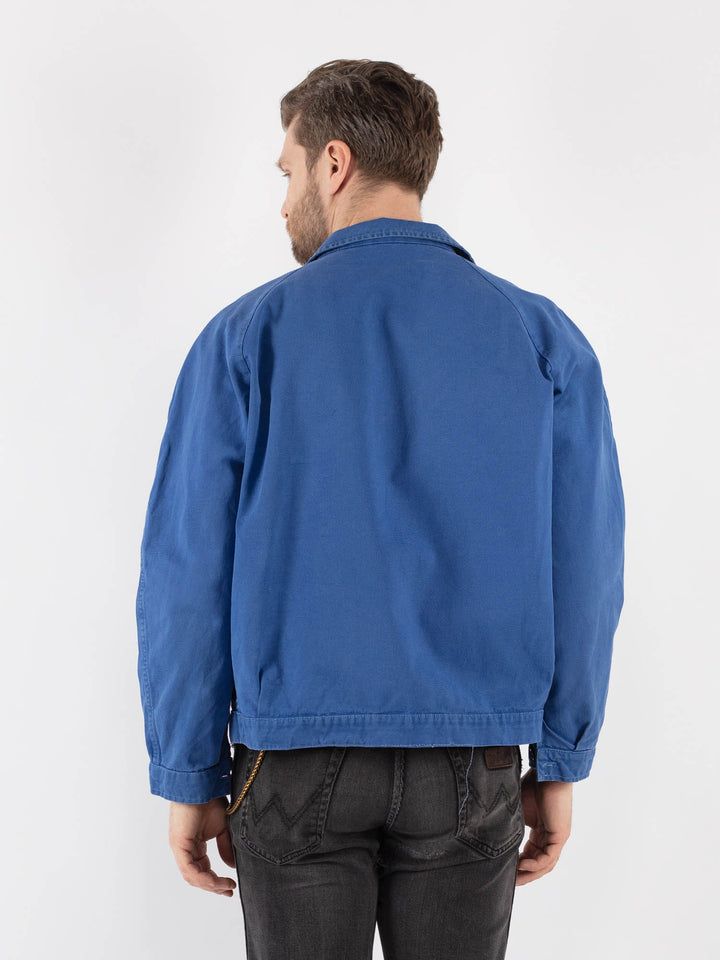 Vintage 60's Men Work Jacket in Blue