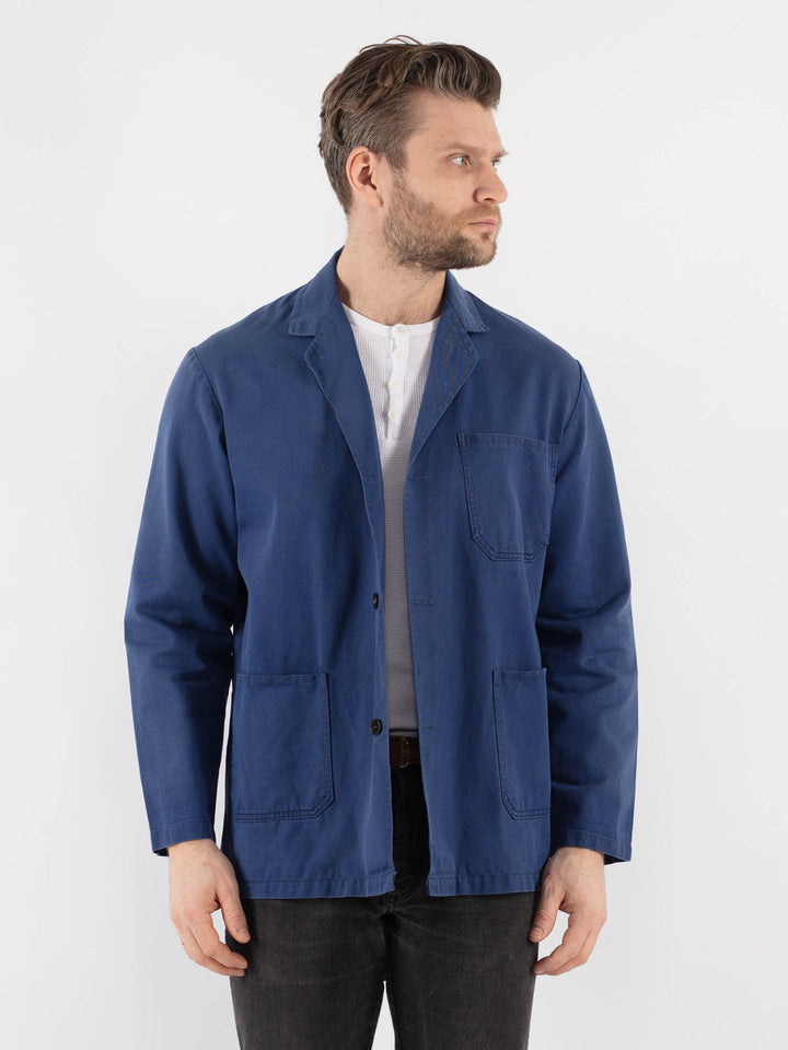 Vintage 60's Men Work Jacket in Blue