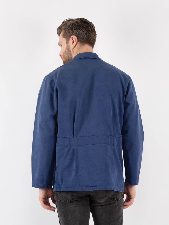 Vintage 60's Men Work Jacket in Blue