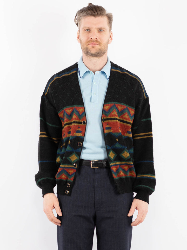 Vintage 70's Men Cardigan in MultiZ1375