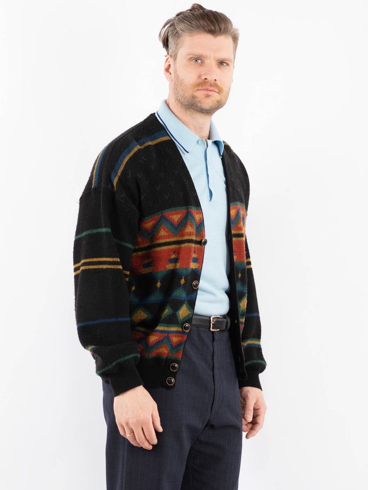 Vintage 70's Men Cardigan in MultiZ1375