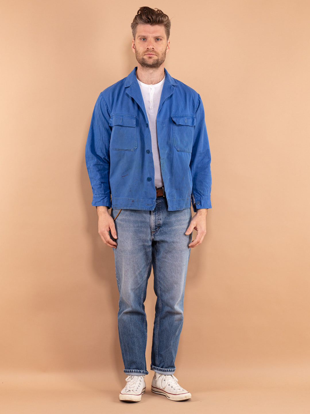 Vintage 70's Men Distressed Work Jacket - NorthernGrip
