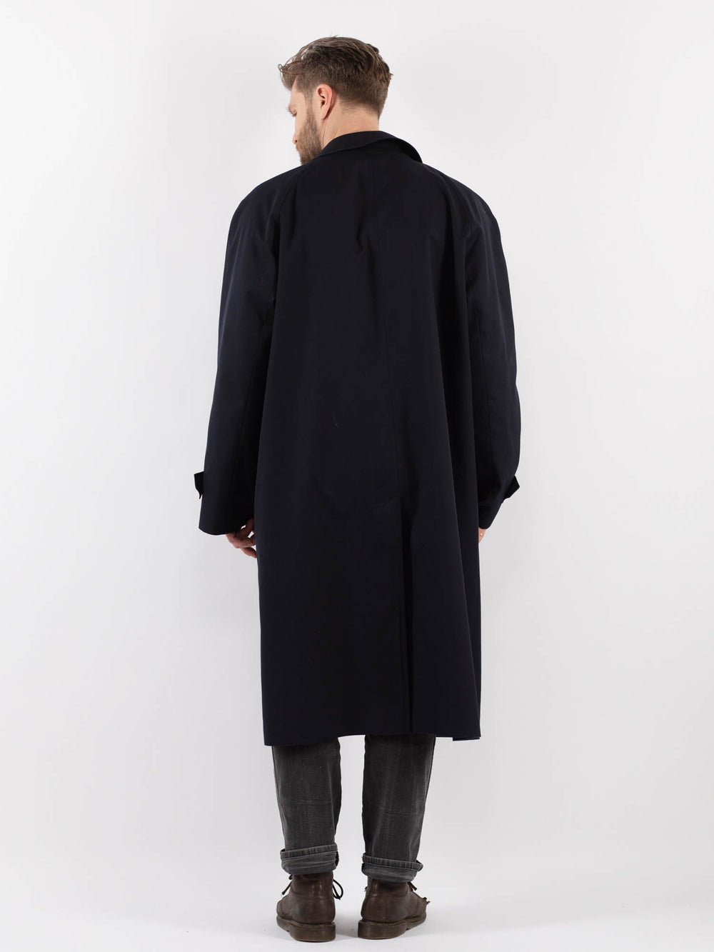Vintage 70's Men Trench Coat in BlueZ932