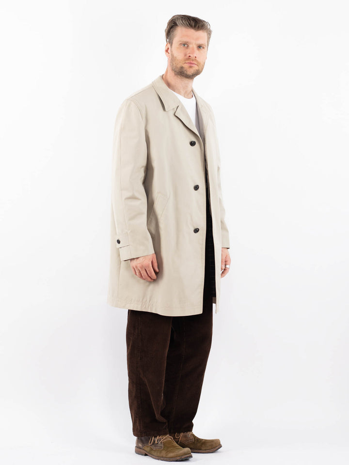 Vintage 70's Men Mac Coat in BeigeZ1652