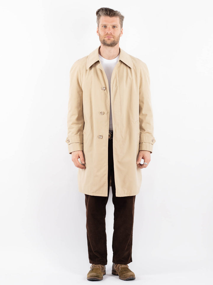 Vintage 70's Men Mac Coat in BeigeZ1662