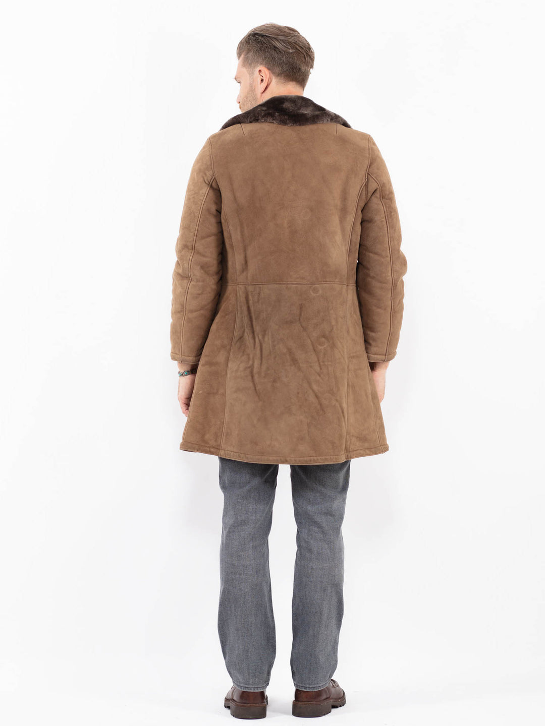 Vintage 70's Men Sheepskin in BeigeZ2092