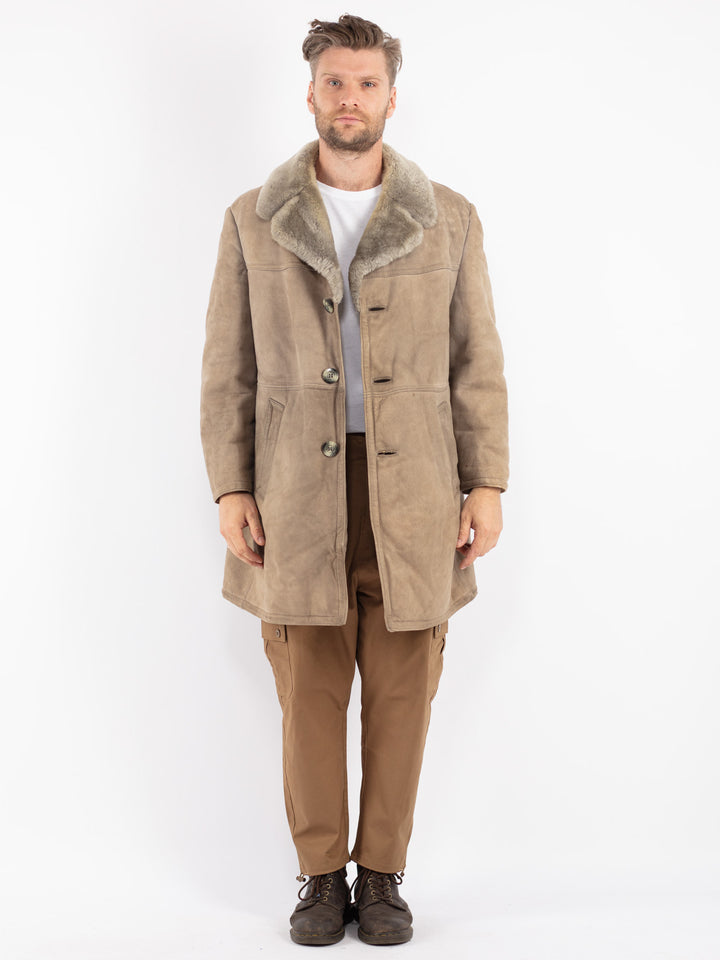 Vintage 70's Men Sheepskin Coat in