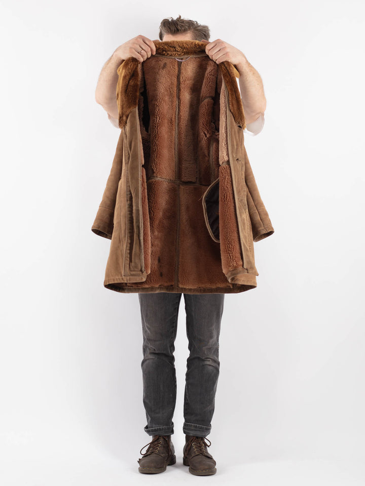 Vintage 70's Men Sheepskin in BeigeZ610