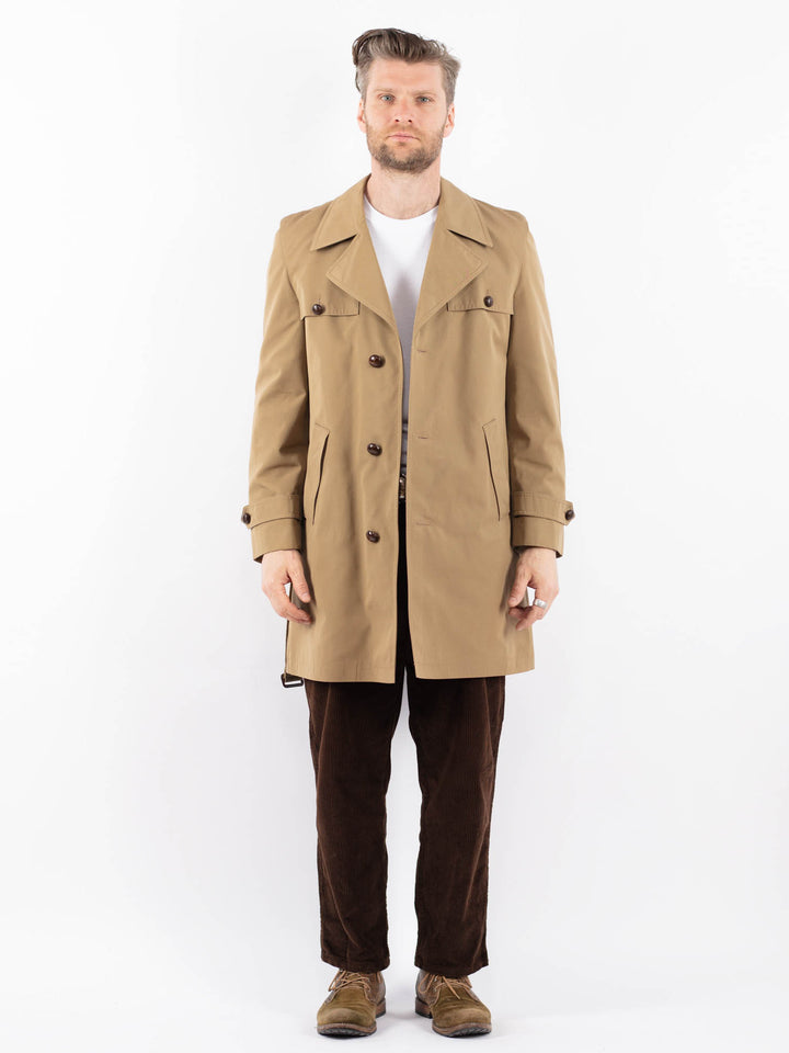 Vintage 70's Men Trench Coat in BeigeZ1667