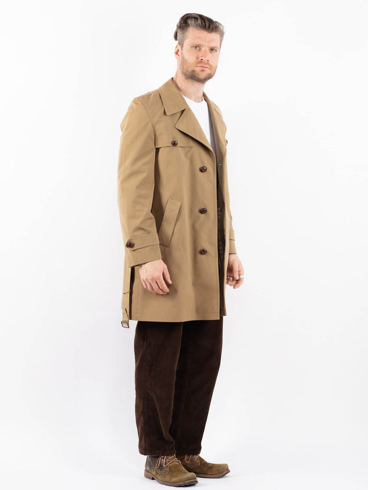 Vintage 70's Men Trench Coat in BeigeZ1667