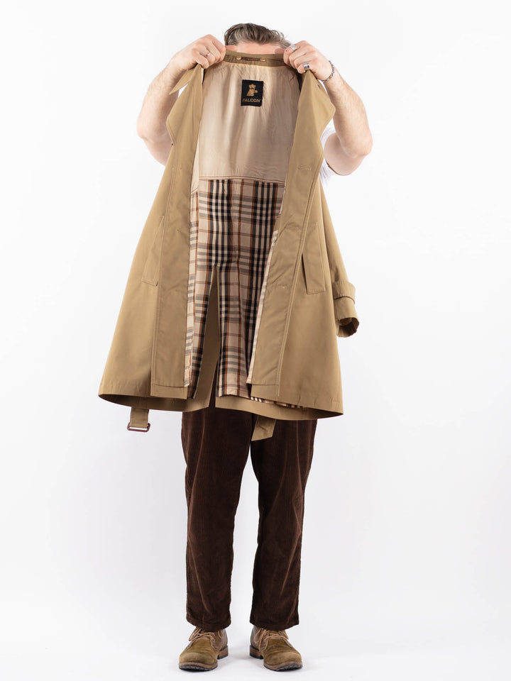 Vintage 70's Men Trench Coat in BeigeZ1667
