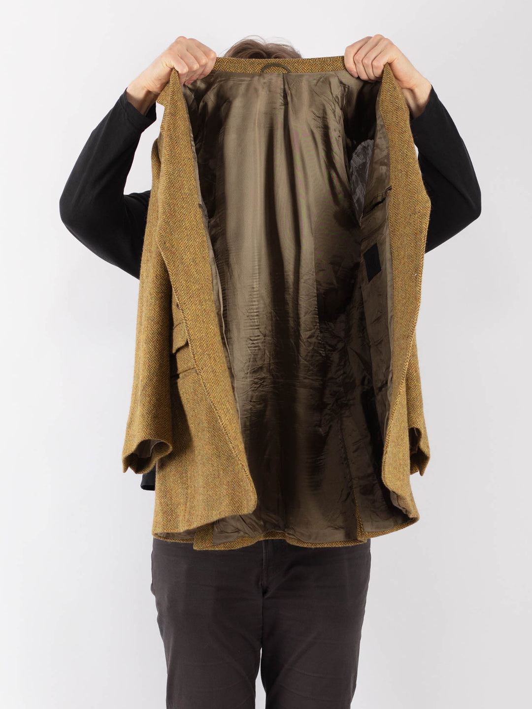 Vintage 90. gadu vīriešu vilnas žakete pelēkā krāsā