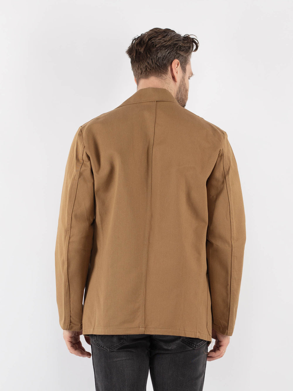 Vintage 70's Men Work Jacket in Beige