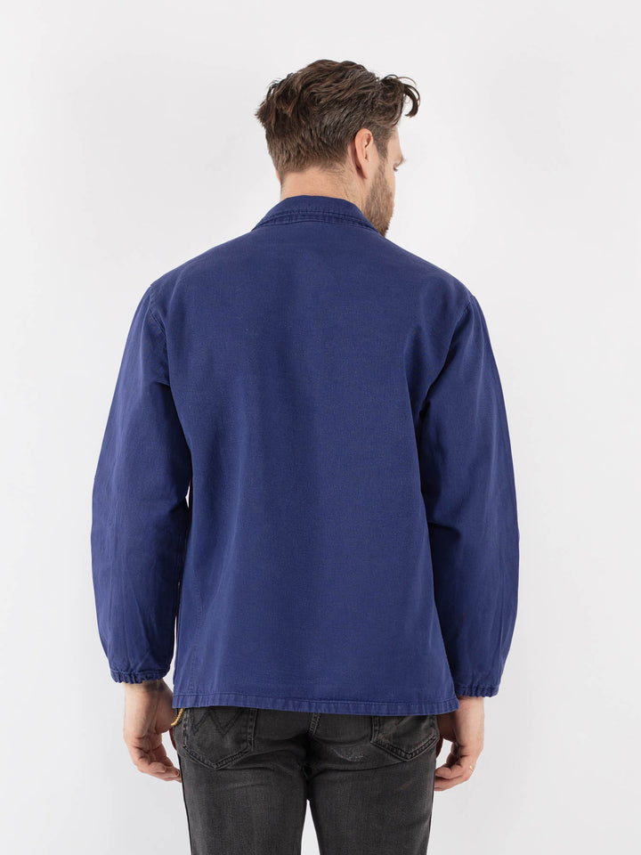 Vintage 70's Men Work Jacket in Blue
