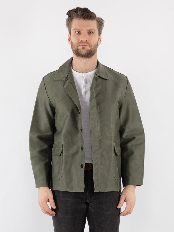 Vintage 70's Men Work Jacket in Khaki